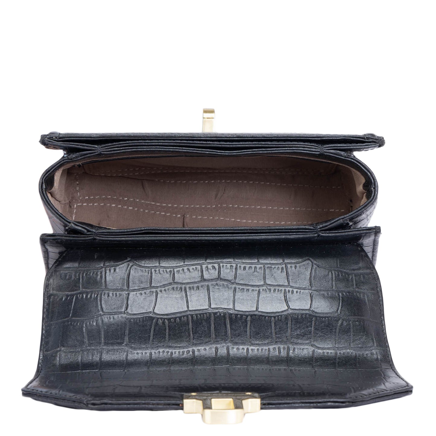 Olga Satchel Bag- Black