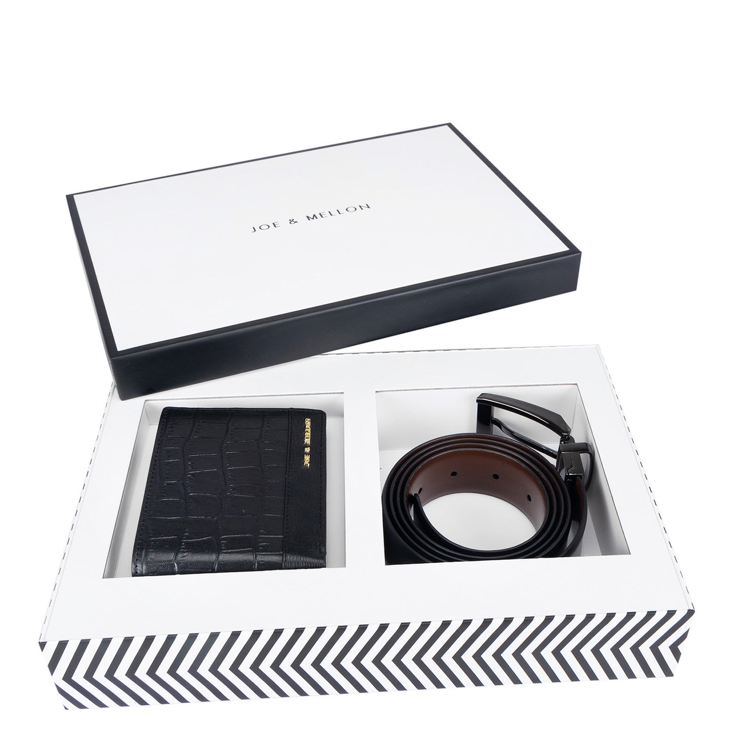 Locus Men Wallet & Belt Gift Set- Black