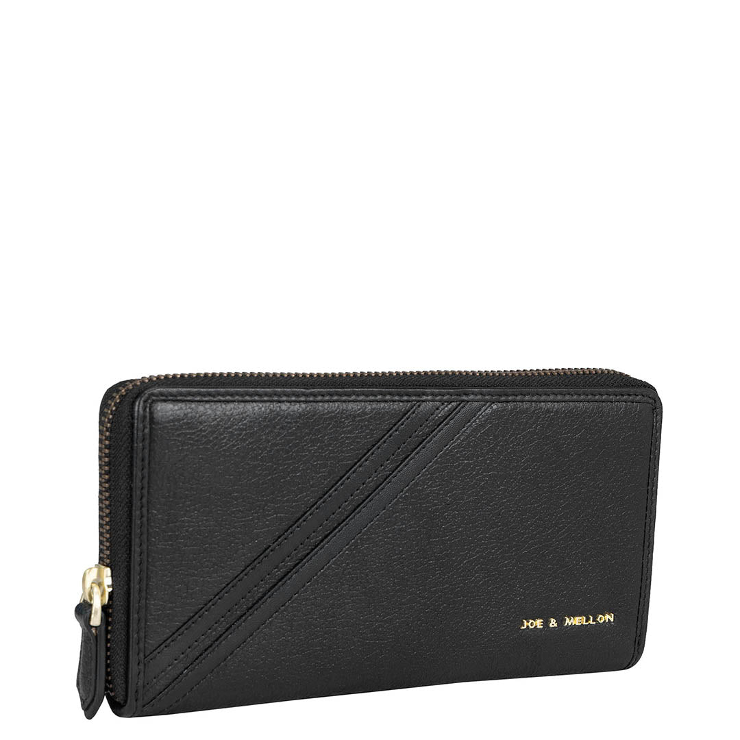 Cion Men Wallet & Ladies Wallet Gift Set- Black
