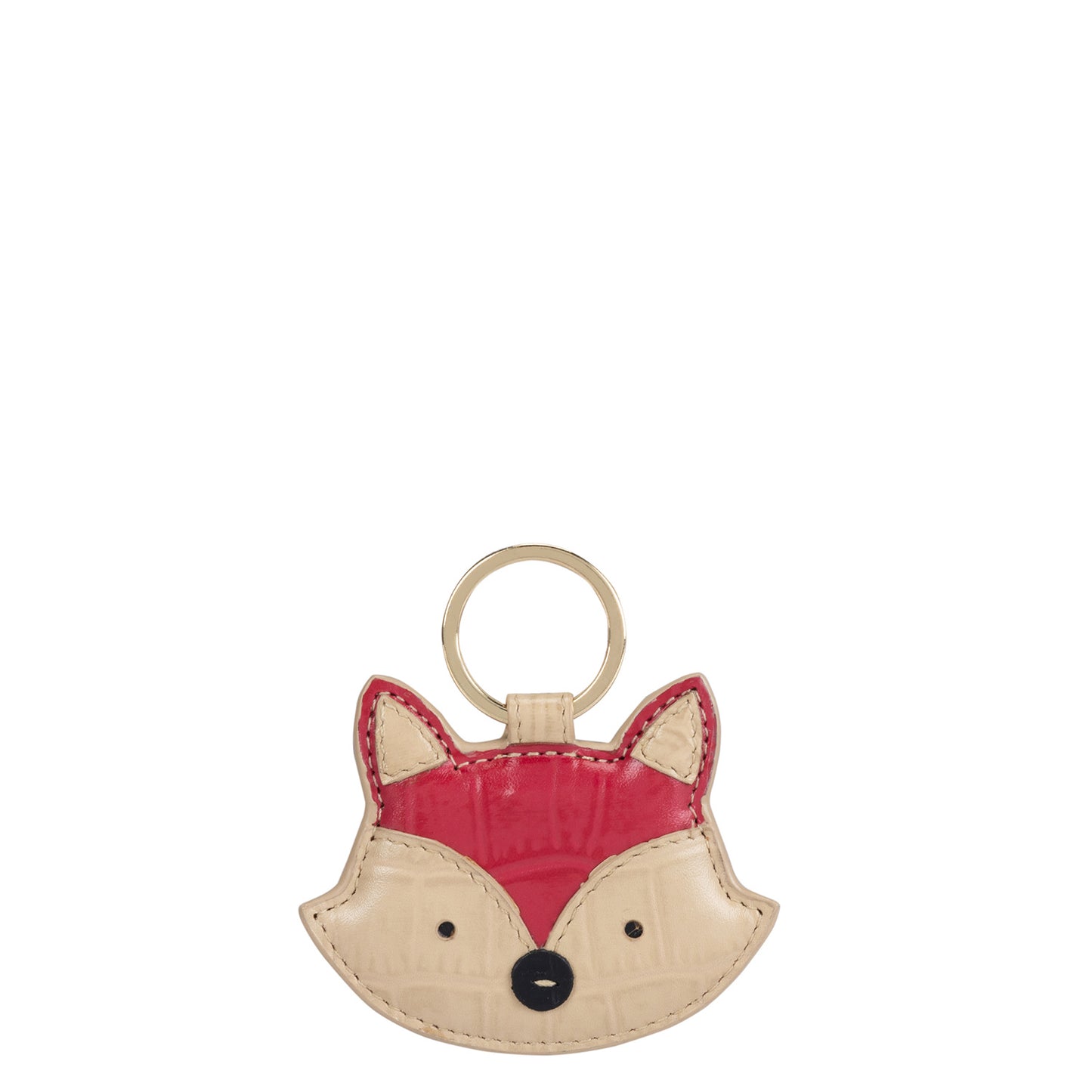 Riley Key Chain- Beige & Pink