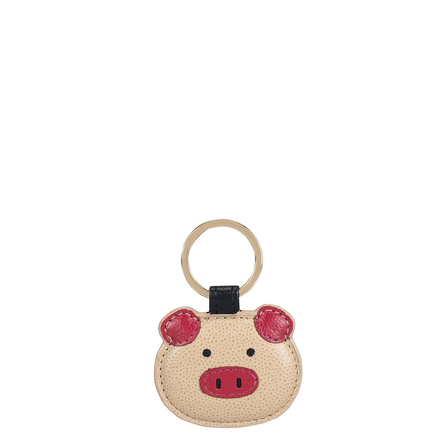 Sloan Key Chain- Beige & Pink