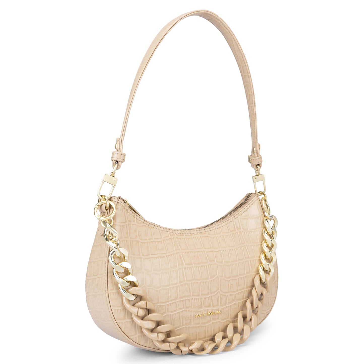 Emma Baguette Bag - Beige
