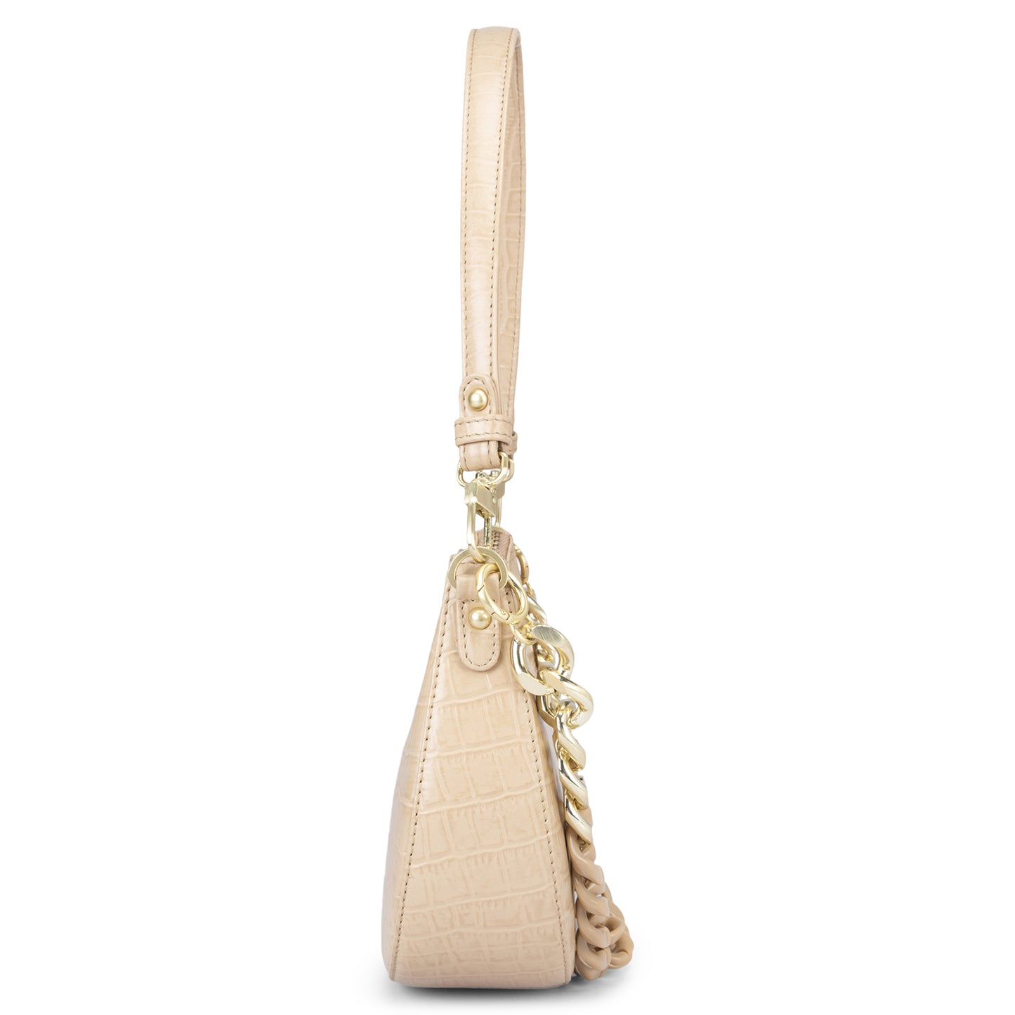 Emma Baguette Bag - Beige
