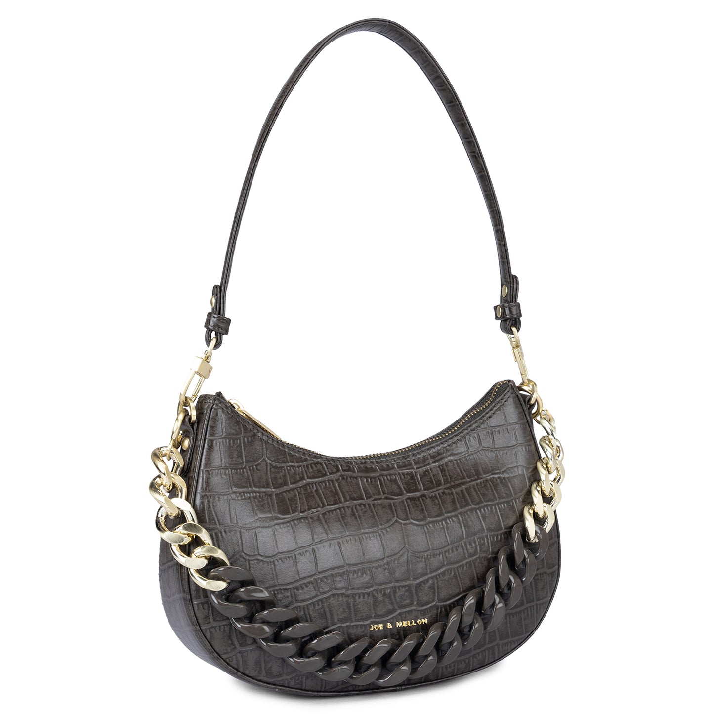 Emma Baguette Bag - Grey