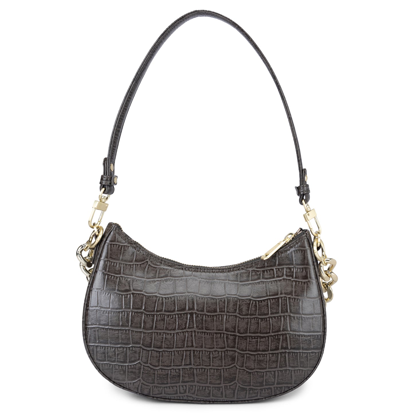 Emma Baguette Bag - Grey