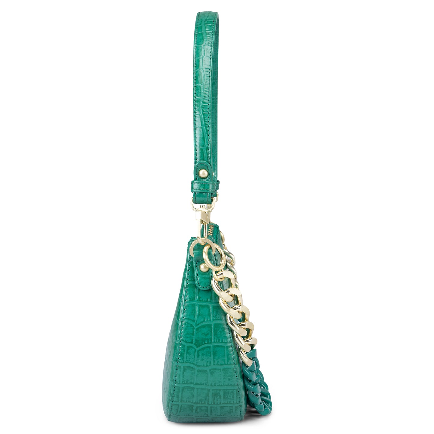Emma Baguette Bag - Green