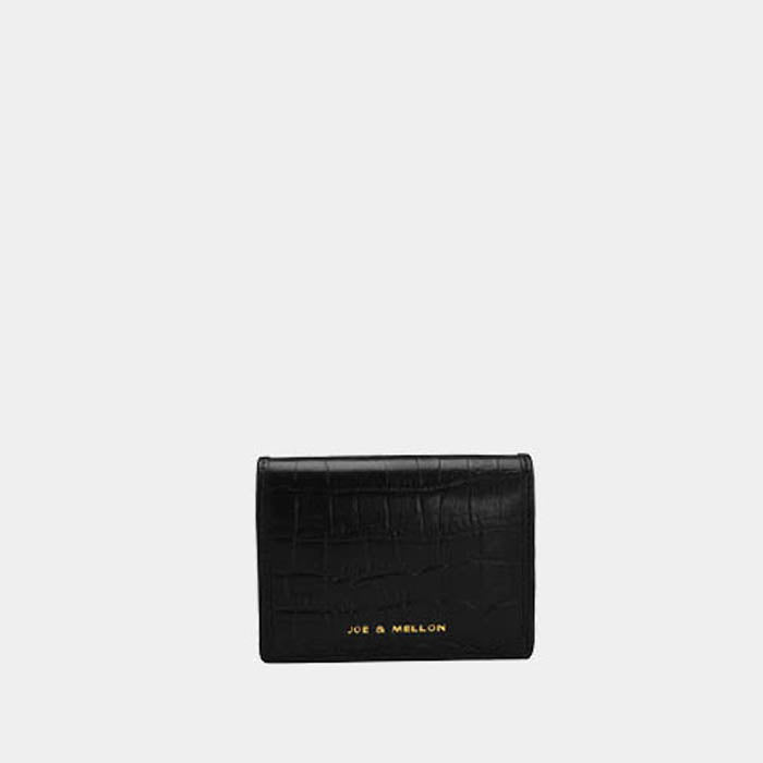Black Croco Leather Card Case