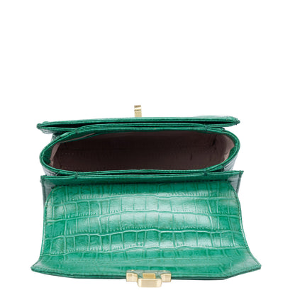 Olga Satchel Bag-Green