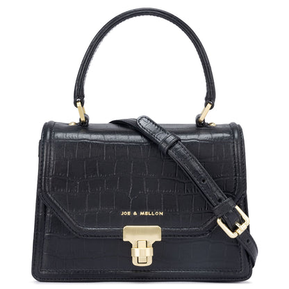Olga Satchel Bag- Black