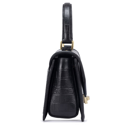 Olga Satchel Bag- Black