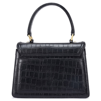 Olga Satchel Bag- Black