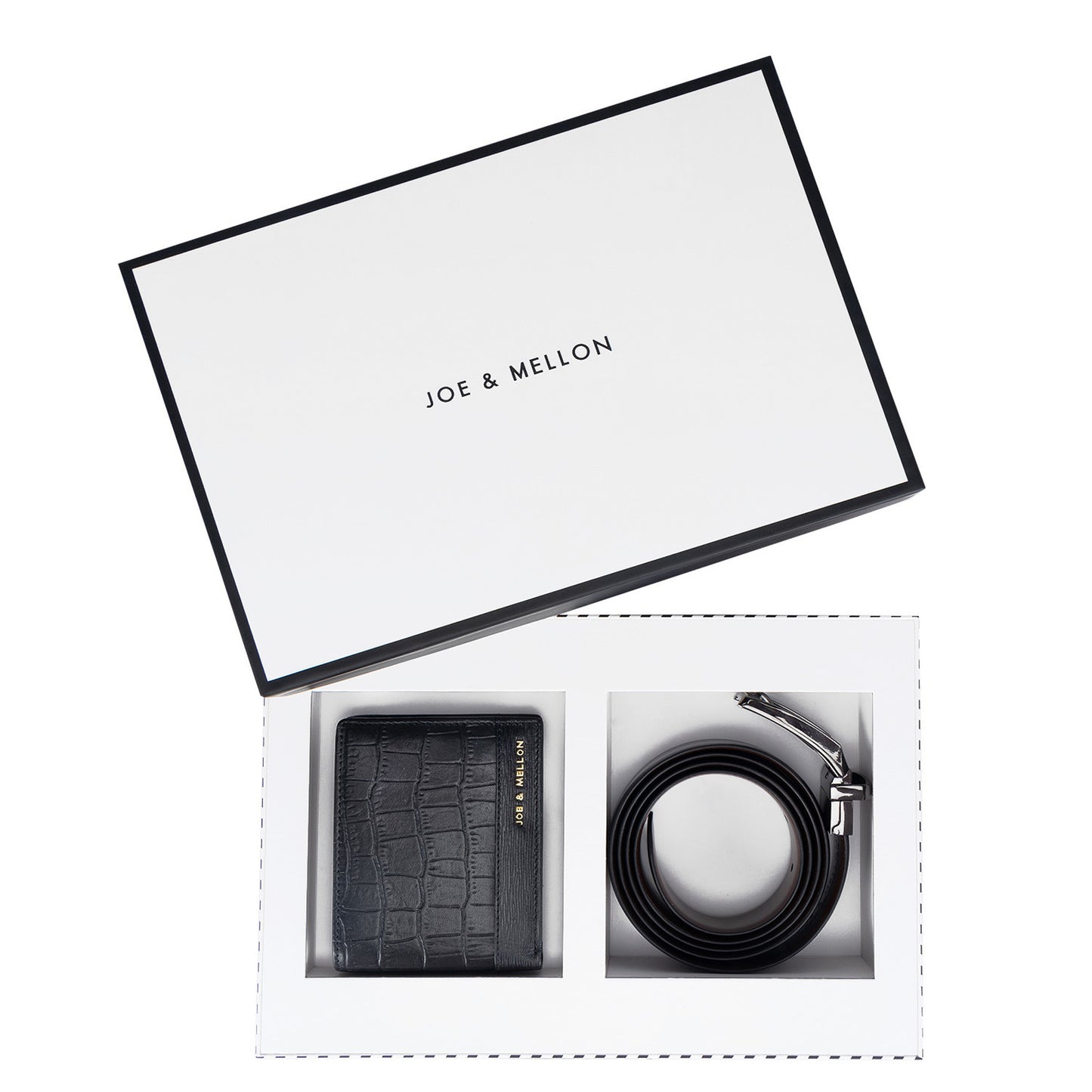 Locus Men Wallet & Belt Gift Set- Black