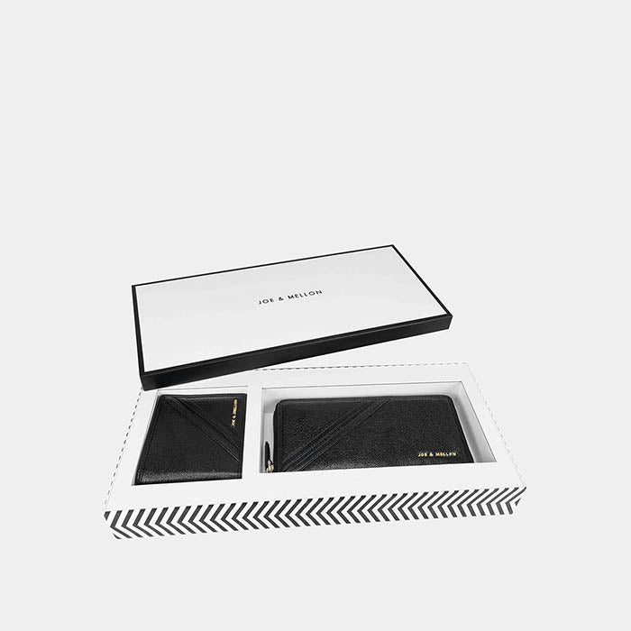Cion Mens & Ladies Wallet Gift Set - Black