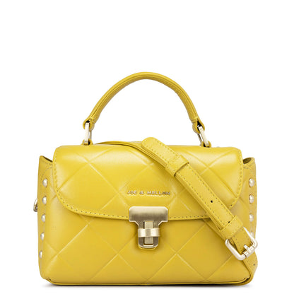 Catherine Satchel Bag- Yellow
