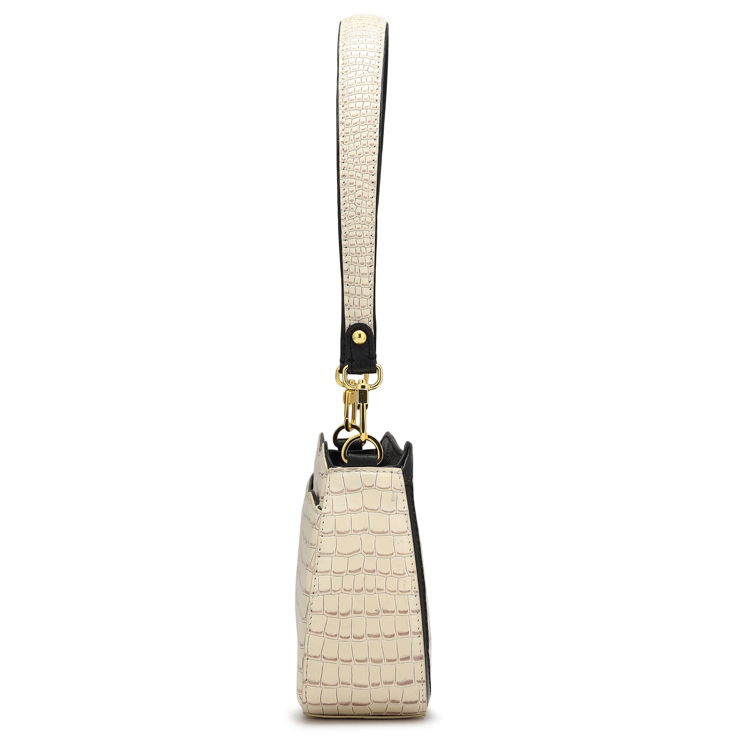 Frost Croco Leather Baguette