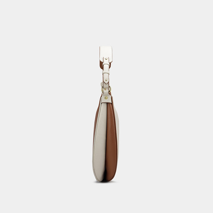 Keyla Hobo - Off White & Cognac