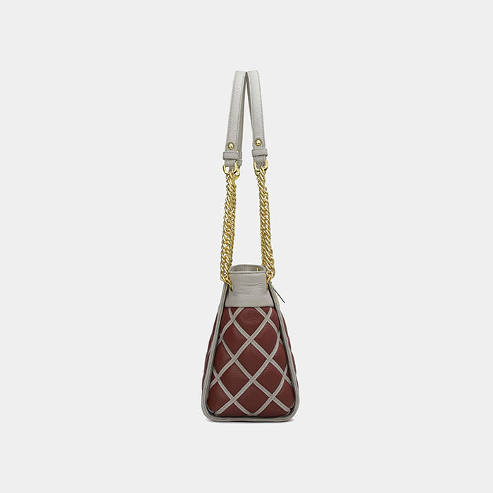 Eisley Ladies Bag - Grey & Wine