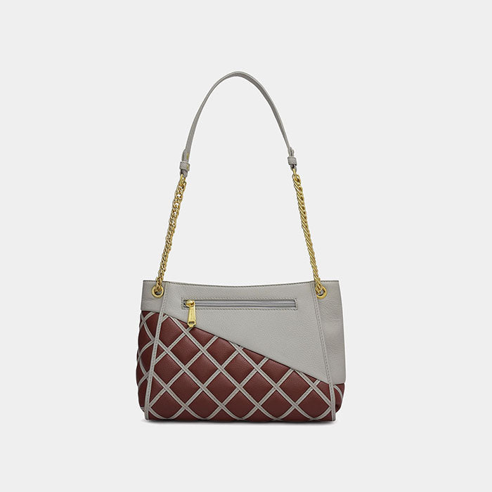Eisley Ladies Bag - Grey & Wine