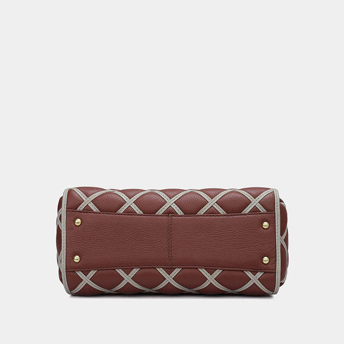 Eisley Ladies Bag - Grey & Wine