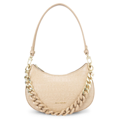 Emma Baguette Bag - Beige