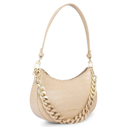 Emma Baguette Bag - Beige