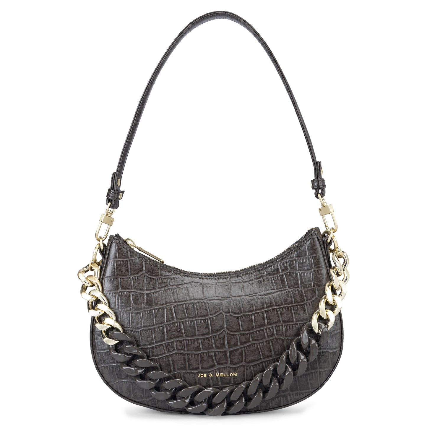 Emma Baguette Bag - Grey
