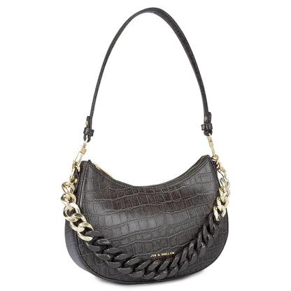Emma Baguette Bag - Grey