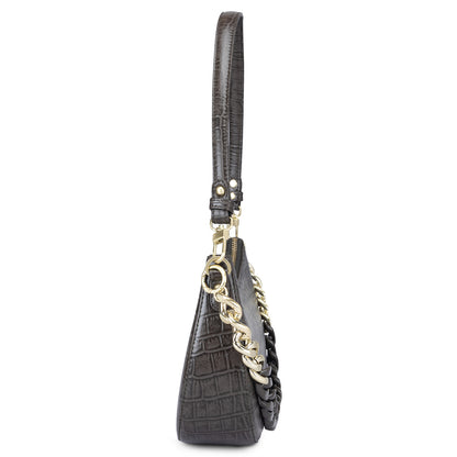 Emma Baguette Bag - Grey