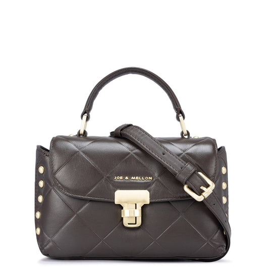 Catherine Satchel Bag-Brown